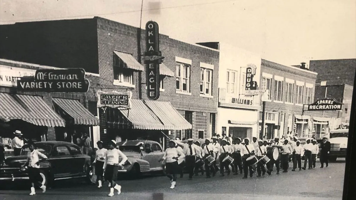 Greenwood District, Tulsa — Black Wall Street before the burning.