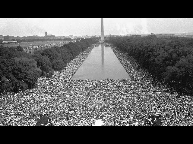 March on Washington — the crowd at the Reflecting Pool.